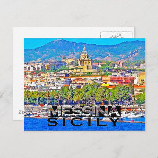Messina Postkarte (Vorne/Hinten)
