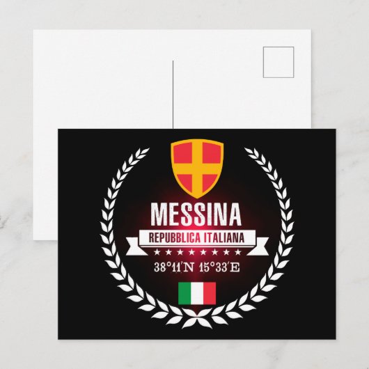 Messina Postkarte (Vorne/Hinten)