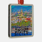 Messina Silbernes Ornament (Rechts)