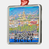 Messina Silbernes Ornament (Links)