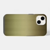 Messing-Look mit Bürstenfinish iPhone Hülle (Rückseite (Horizontal))