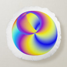 Messing-Regenbogen-Runde-Wurfkissen