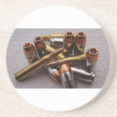 Messing- u. Führungskugel-Untersetzer Sandstein Untersetzer (Vorne)