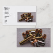 Messing- u. Führungskugel Visitenkarten Visitenkarte (Vorne/Hinten)