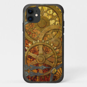 Messing- und Bronze-Steampunk iPhone 5 11 Hülle