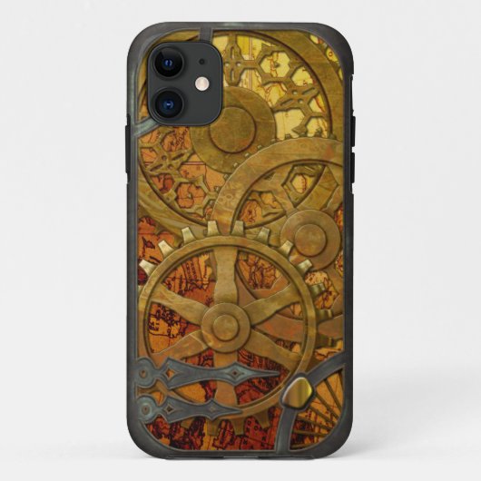Messing- und Bronze-Steampunk iPhone 5 Case-Mate iPhone Hülle (Rückseite)