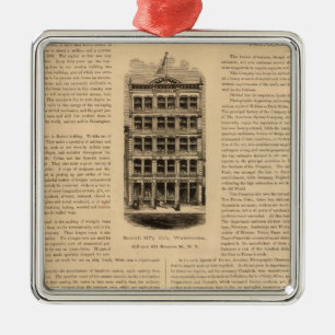 Messingarbeiten Scovill Manufacturing Company Silbernes Ornament