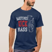 Messingbaritoneuphonium-marschierendes T-Shirt (Vorderseite)