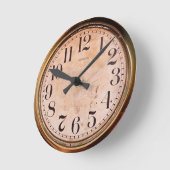 Messingeffekt-Uhr Runde Wanduhr (Winkel)