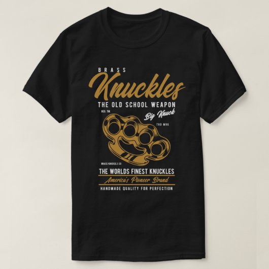 Messingene Schlagringe T-Shirt (Design vorne)