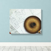 Messingkerzenhalter Leinwanddruck (Insitu (Holzboden))