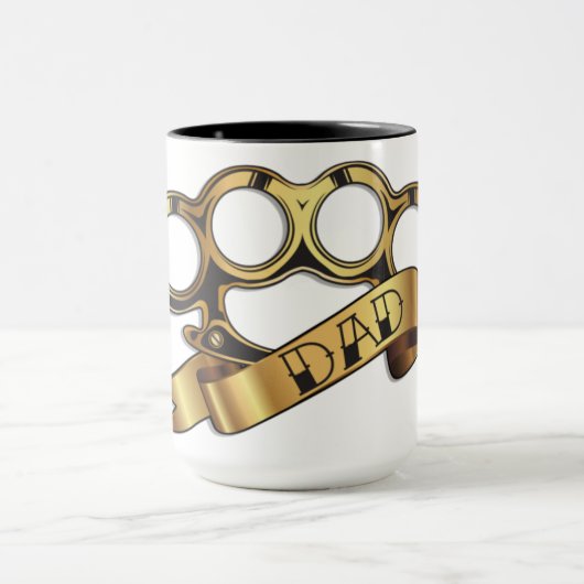 Messingknöchel-Tätowierung VATER Tasse (Zentrum)