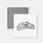 Messingknuckeln Magnet (Vorderseite/Rückseite)