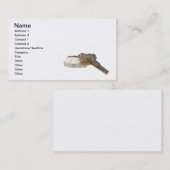 Messingkruzifix-hölzerner Sarg Visitenkarte (Vorne/Hinten)