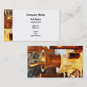 Messingmörser und Stampfe Visitenkarte (Vorne/Hinten)