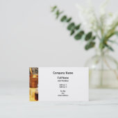 Messingmörser und Stampfe Visitenkarte (Stehend Vorderseite)