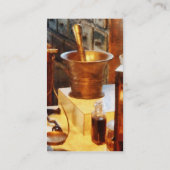 Messingmörser und Stampfe Visitenkarte (Rückseite)