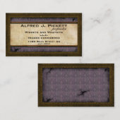 Messingrahmen Steampunk Zahn-Visitenkarte Visitenkarte (Vorne/Hinten)