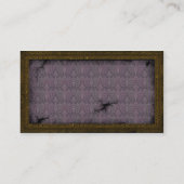 Messingrahmen Steampunk Zahn-Visitenkarte Visitenkarte (Rückseite)