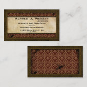 Messingrahmen Steampunk Zahn-Visitenkarte Visitenkarte (Vorne/Hinten)