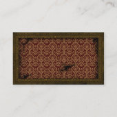 Messingrahmen Steampunk Zahn-Visitenkarte Visitenkarte (Rückseite)