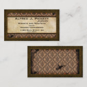 Messingrahmen Steampunk Zahn-Visitenkarte Visitenkarte (Vorne/Hinten)