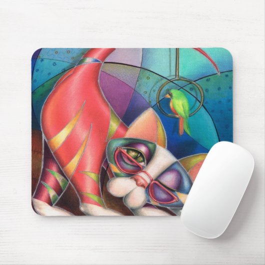 Messingringkitty-Mausunterlage durch Alma-Lee Mousepad (Mit Mouse)