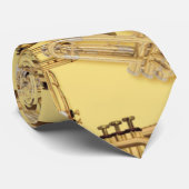 Messingtrompete-Muster Krawatte (Gerollt)