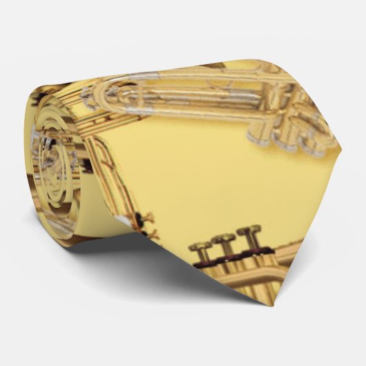 Messingtrompete-Muster Krawatte (Gerollt)