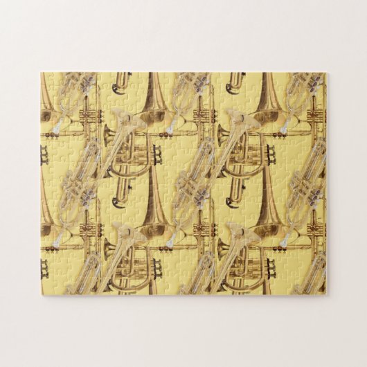 Messingtrompete-Muster Puzzle (Horizontal)