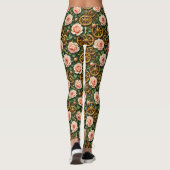 Messingzahnräder und Rosen Leggings (Rückseite)