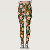 Messingzahnräder und Rosen Leggings (Vorderseite)