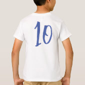 Messis Regenbogenfarbe - T - Shirt der Kinder (Rückseite)