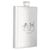 Messkolben aus Edelstahl Flachmann (Rechts)