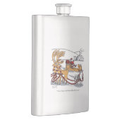 Messkolben aus nicht rostendem Stahl Flachmann (Rechts)