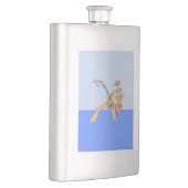 Messkolben aus nicht rostendem Stahl Flachmann (Rechts)