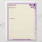 Messlöffel Backbäckerei personalisiertes Rezept (Vorne/Hinten)