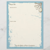 Messlöffel Backbäckerei personalisiertes Rezept (Vorderseite)