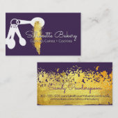 Messlöffel Bäckerei Konditorgebäck Koch handwerkli Visitenkarte (Vorne/Hinten)