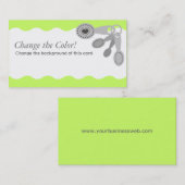 Messlöffelherz, das backende Geschäfts-Karten Visitenkarte (Vorne/Hinten)