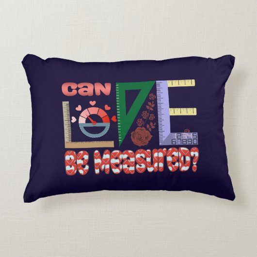 Messung der Liebe Dekokissen (Vorderseite)