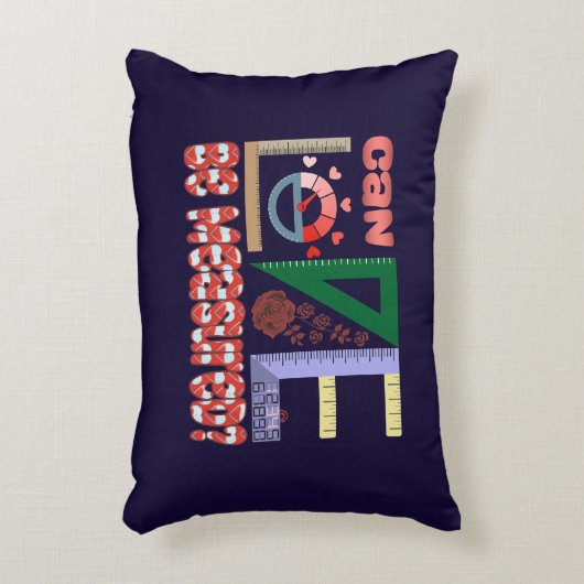 Messung der Liebe Dekokissen (Vorderseite(Vertikal))