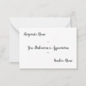 Messung der Liebe Mitteilungskarte (Rückseite)