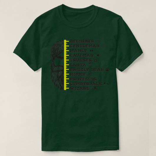 Messung des Bärenwachstums T-Shirt (Design vorne)