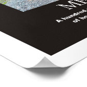 Messung eines inspirierenden Zitats eines Menschen Poster (Ecke)