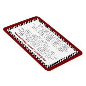 Messungen von meinem Länderkode 6x4 Flex-Magnet Magnet (Rechte Seite)