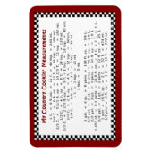 Messungen von meinem Länderkode 6x4 Flex-Magnet Magnet (Vertikal)