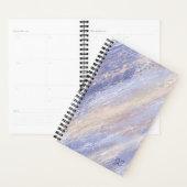 Messy Abstrakt Blue und Beige Paint Strokes Planer (Anzeige)