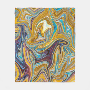 Messy Abstrakt Painting Beste abstrakte Kunst Fleecedecke