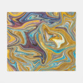 Messy Abstrakt Painting | Beste abstrakte Kunst Fleecedecke (Vorderseite (Horizontal))